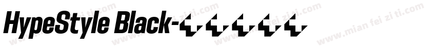 HypeStyle Black字体转换